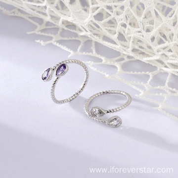 High quality moissanite rhinestone jewelry rings